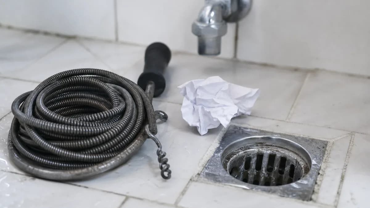 Fachmann führt Hochdruckspülung an einer Grundleitung auf einem Privatgrundstück durch – Kanalreinigung von außen in Staufenberg